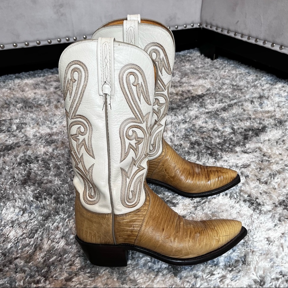 Lucchese 1883 Lizard Skin Cowboy Boots
